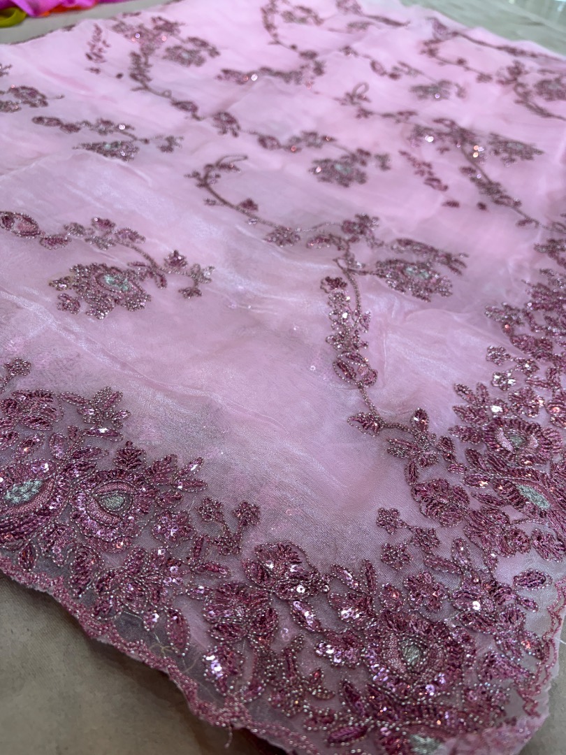Glamorous Mausam Fabric Saree with Sparkling Sequence Work