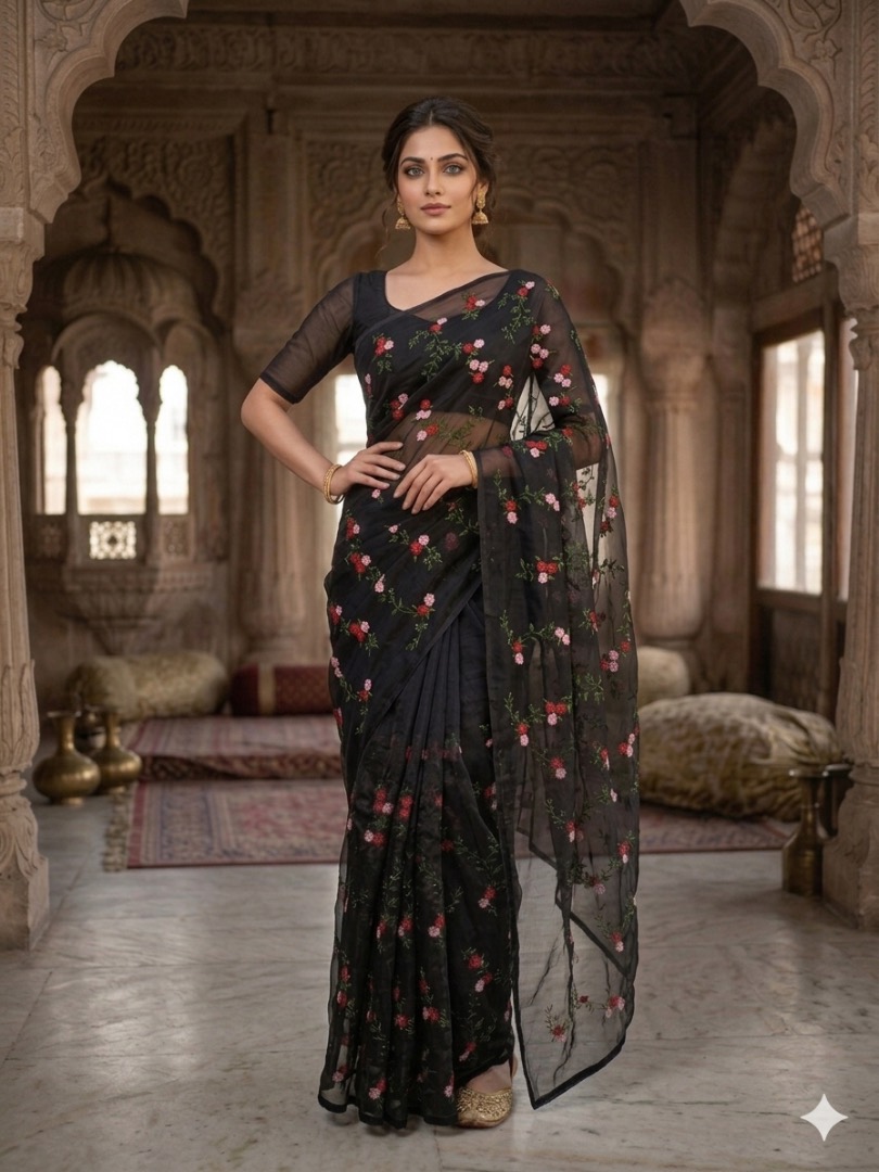 Mosam Pal Work Saree